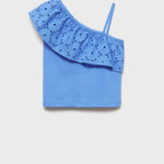 Mango t-shirt volanti in klein - B
