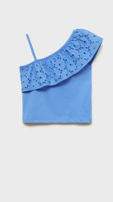 Mango t-shirt volanti in klein - R