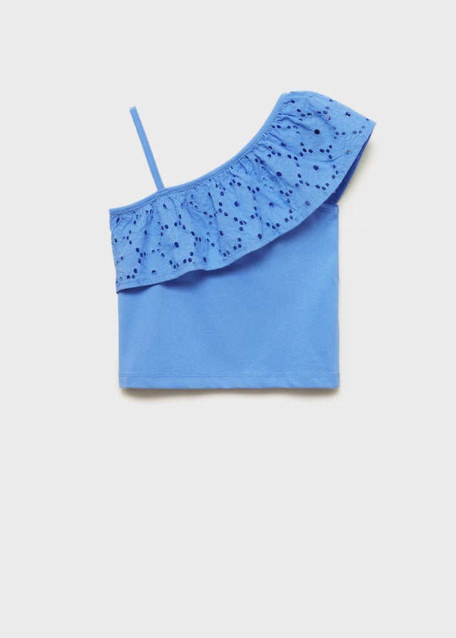 Mango t-shirt volanti in klein - R