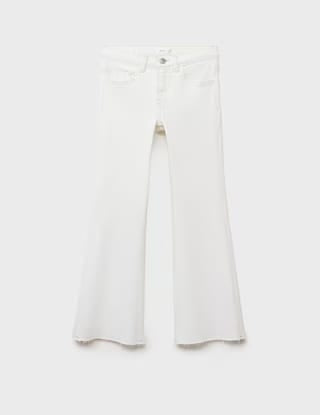 Mango jeans flarexl8 in off white