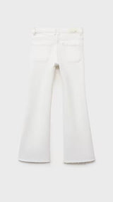 Mango jeans flarexl8 in off white