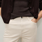 Mango jeans newmom in raw/unbleached - D6