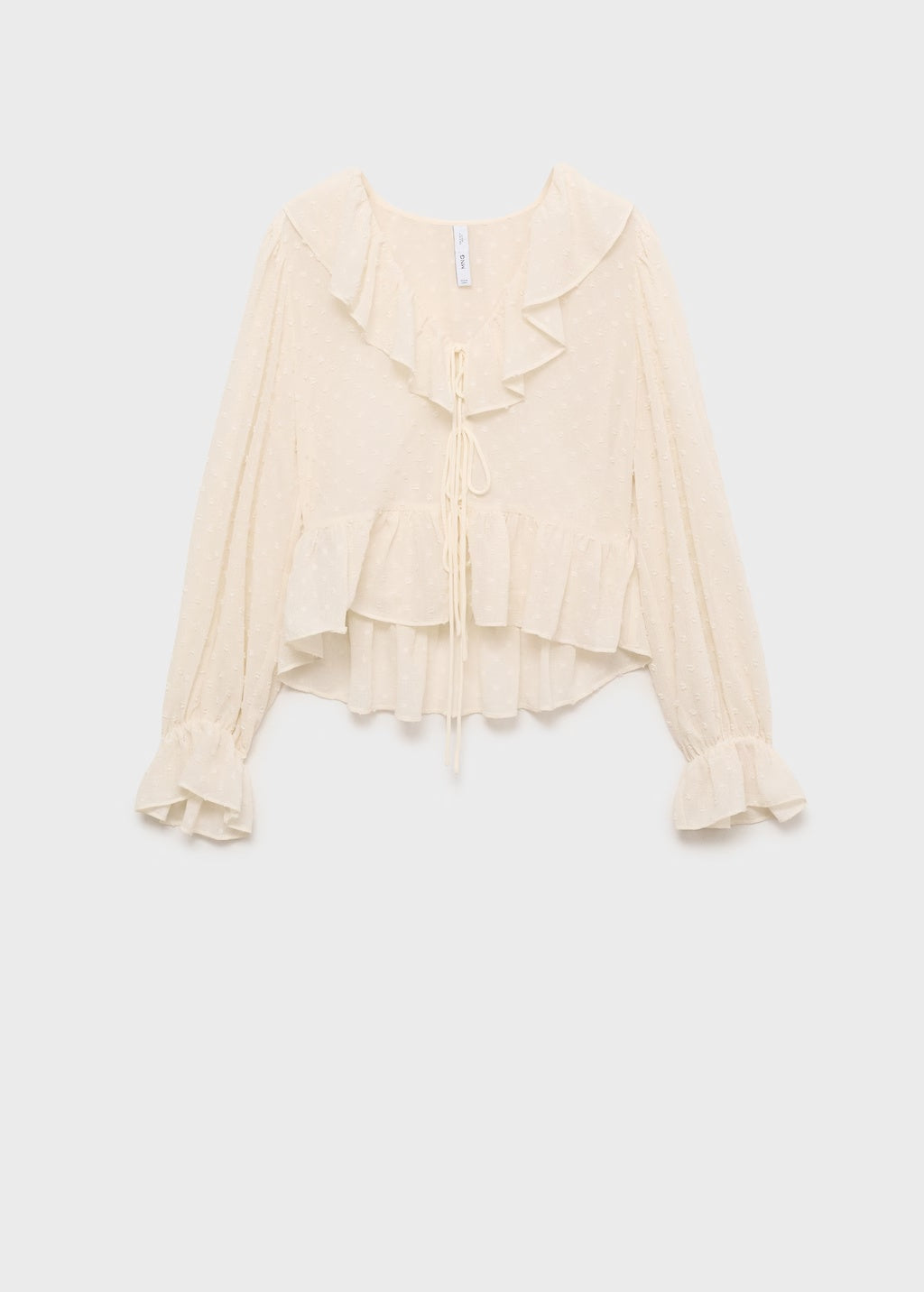 Mango blouse feliz in raw/unbleached - B