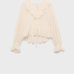 Mango blouse feliz in raw/unbleached - B