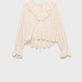 Mango blouse feliz in raw/unbleached - B