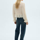Mango blouse feliz in raw/unbleached - R