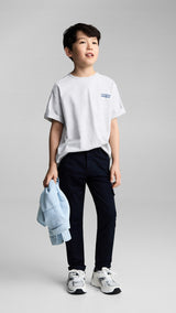 Mango t-shirt fast in light vigore grey - 99999999_01