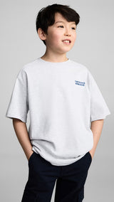 Mango t-shirt fast in light vigore grey