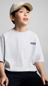 Mango t-shirt fast in light vigore grey - D1