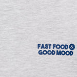 Mango t-shirt fast in light vigore grey - D8