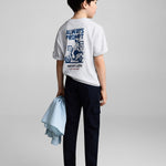 Mango t-shirt fast in light vigore grey - R