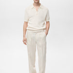 Mango trousers nikos in ivory - 99999999_01
