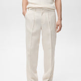 Mango trousers nikos in ivory