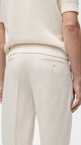 Mango trousers nikos in ivory - D2