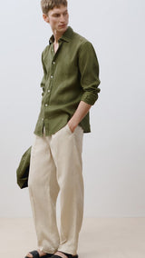 Mango trousers nikos in ivory - D5