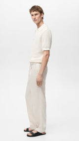 Mango trousers nikos in ivory - D6