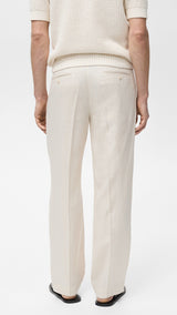 Mango trousers nikos in ivory - R