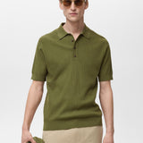 Mango poloshirt paule in green