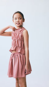 Mango skirt cupcake in pink - D5