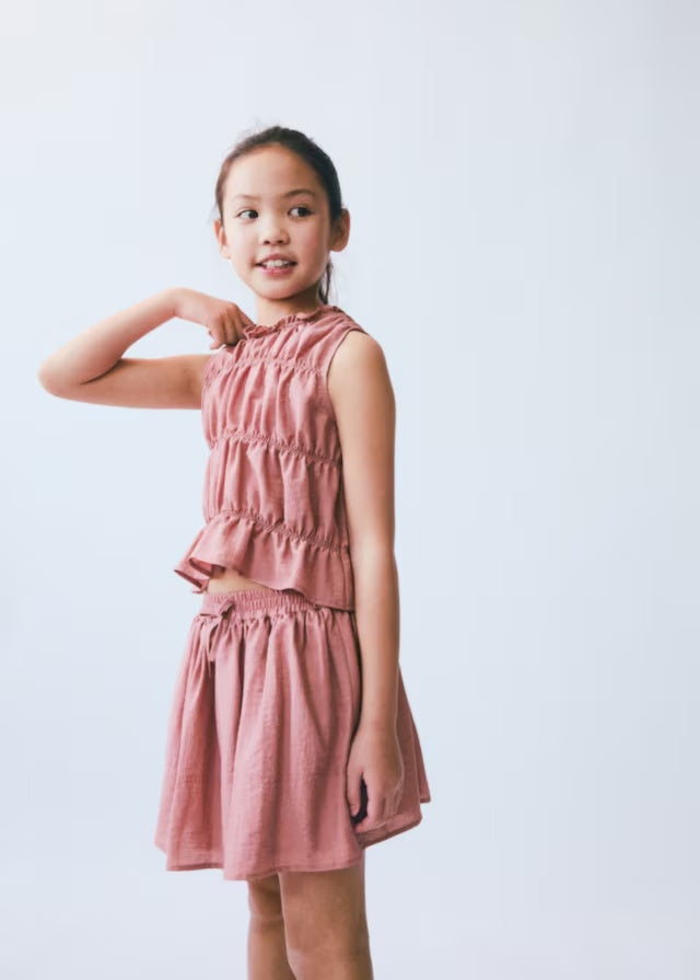 Mango skirt cupcake in pink - D5