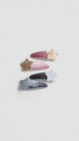 Mango hairclip cris in vintage pink - B