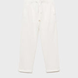 Mango trousers bambu in white