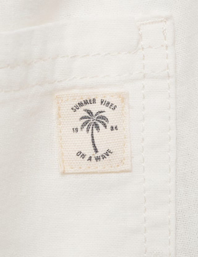 Mango trousers bambu in white