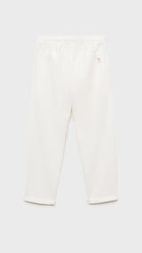 Mango trousers bambu in white