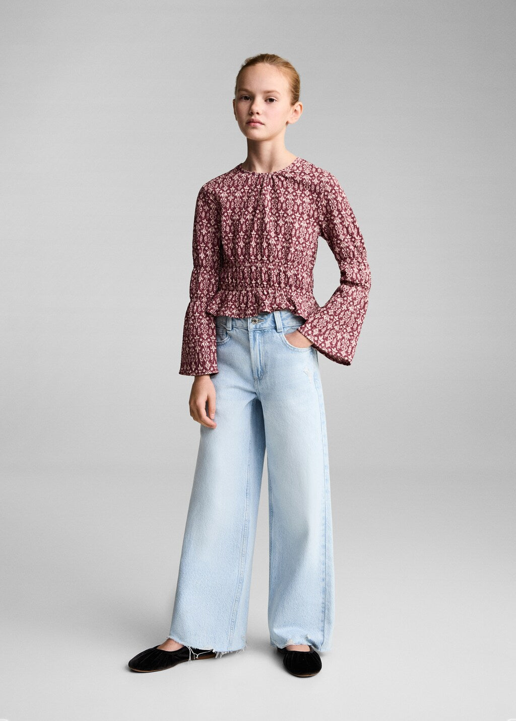 Mango t-shirt sonia in garnet - 99999999_01