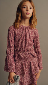 Mango t-shirt sonia in garnet