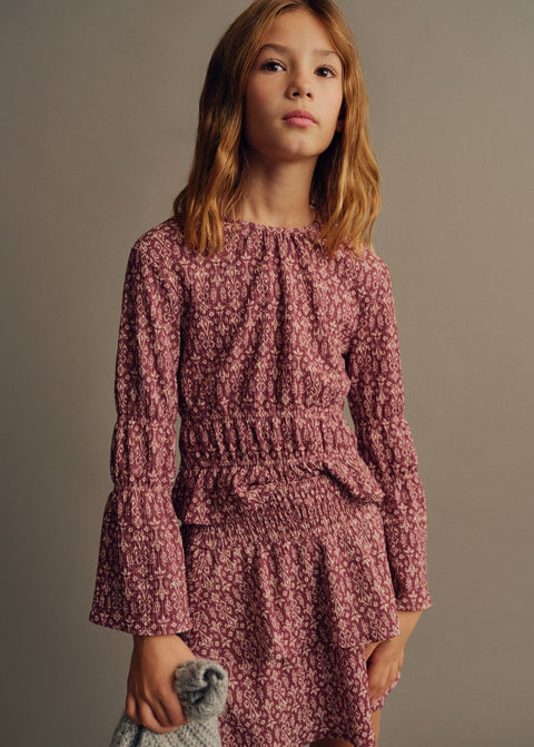 Mango t-shirt sonia in garnet