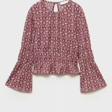 Mango t-shirt sonia in garnet - B