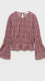 Mango t-shirt sonia in garnet - B