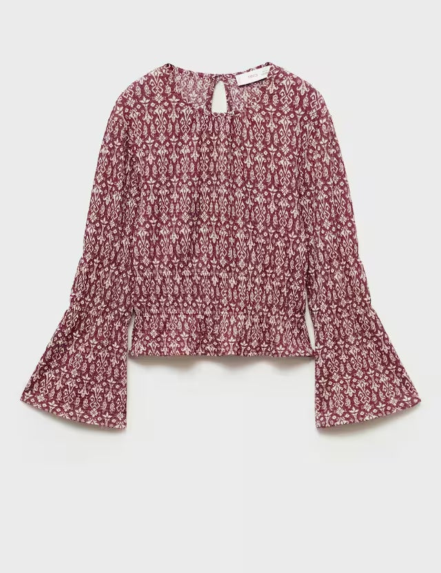 Mango t-shirt sonia in garnet - B