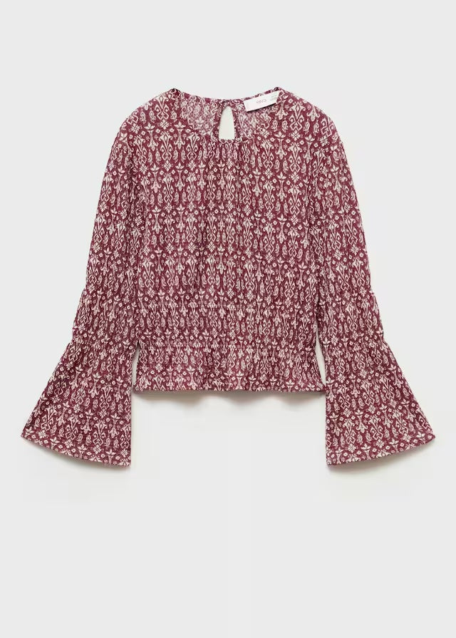 Mango t-shirt sonia in garnet - B