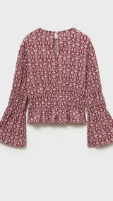 Mango t-shirt sonia in garnet - R