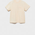 Mango t-shirt basica8 in raw/unbleached - B