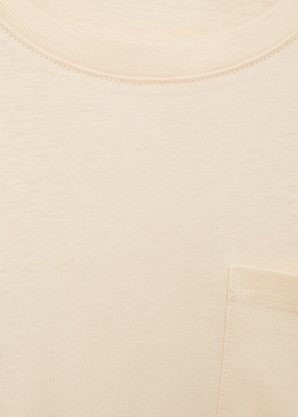 Mango t-shirt basica8 in raw/unbleached - D8
