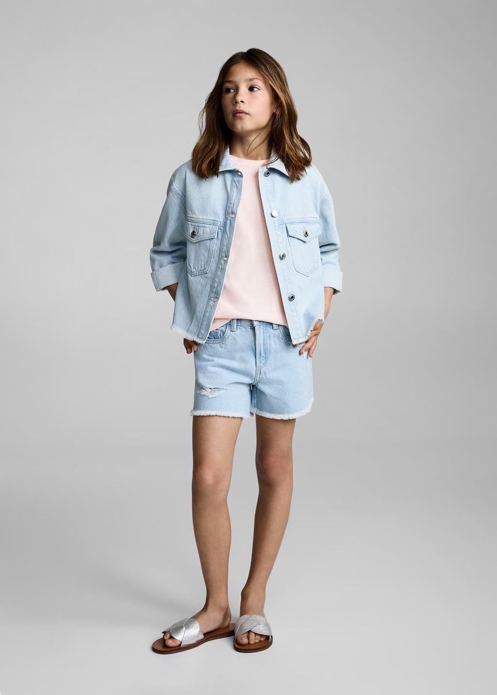 Mango t-shirt soft in pink