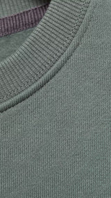 Mango sweatshirt shot in moss - D0