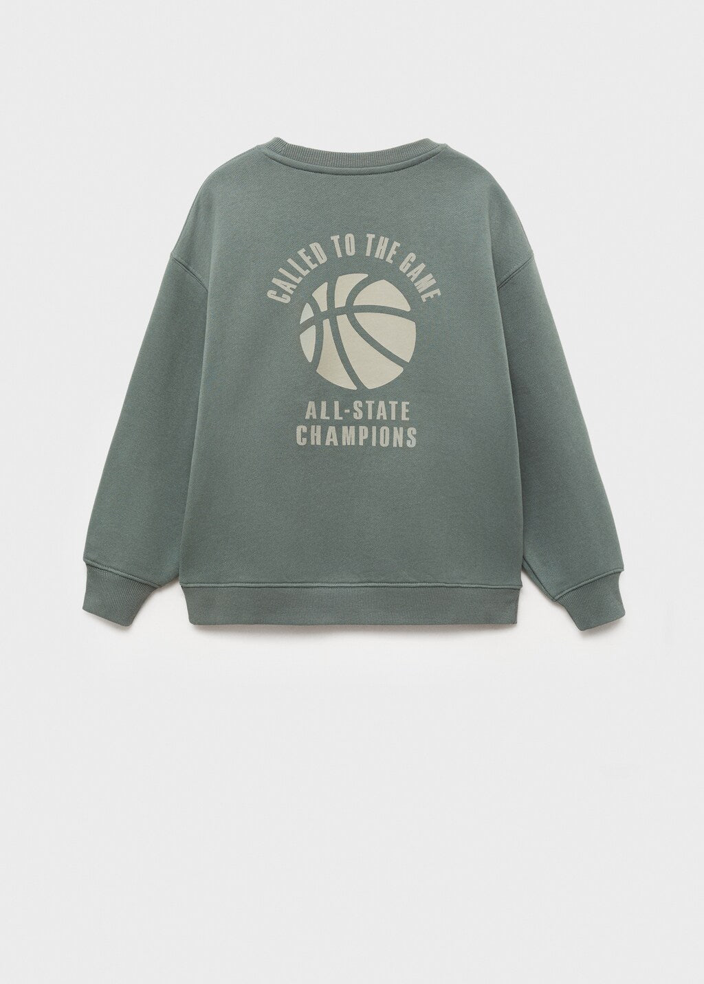 Mango sweatshirt shot in moss - R