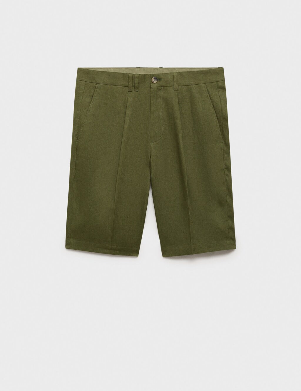 Mango bermudas yorgos in green - B