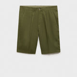 Mango bermudas yorgos in green - B
