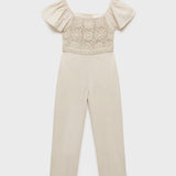 Mango jumpsuit panetone in stone - B