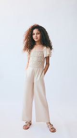 Mango jumpsuit panetone in stone - D5