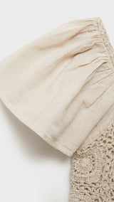 Mango jumpsuit panetone in stone - D8