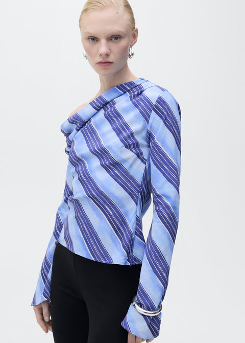 Mango blouse celeste in celestial