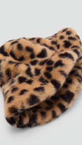 Mango beanie chessuf in brown - D1
