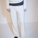 Mango trousers panita in raw/unbleached