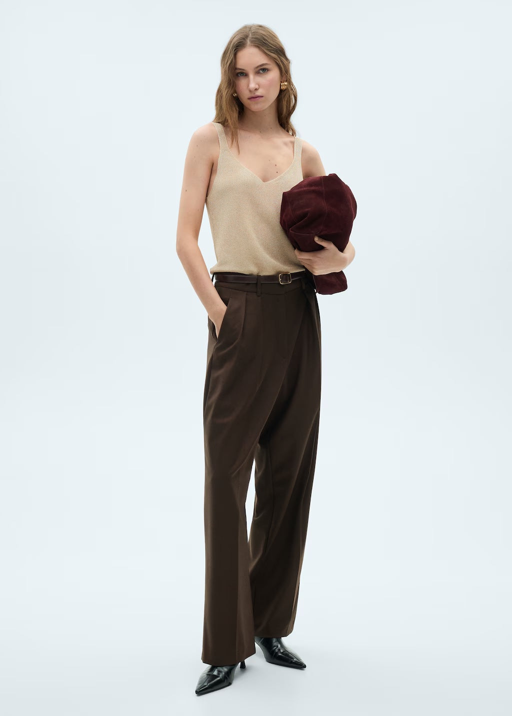 Mango top kling in gold - 99999999_01